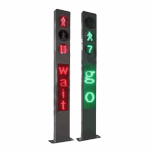 Smart Integrated Advertising Pedestrian Traffic Lights