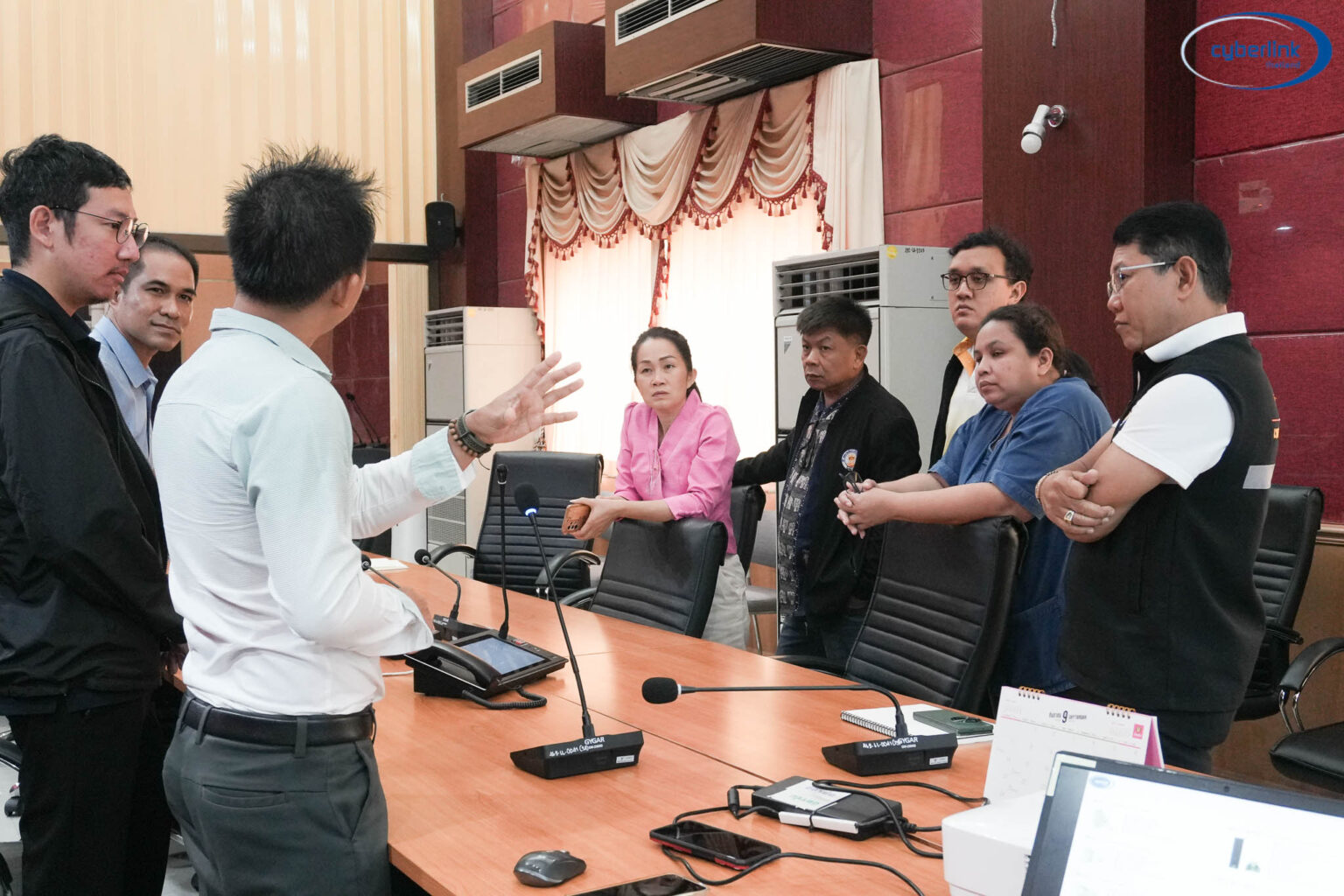 บริษัท ไซเบอร์ลิ้ง(ไทยแลนด์) จํากัด เข้านำเสนอระบบเสียงตามสาย ณ เทศบาลเมืองบางรักพัฒนา